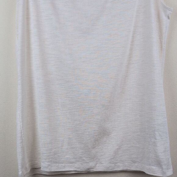 Ralph Lauren Cream Cotton Slub Crocheted Macrame Women's Camisole Top Size M - Picture 5 of 10